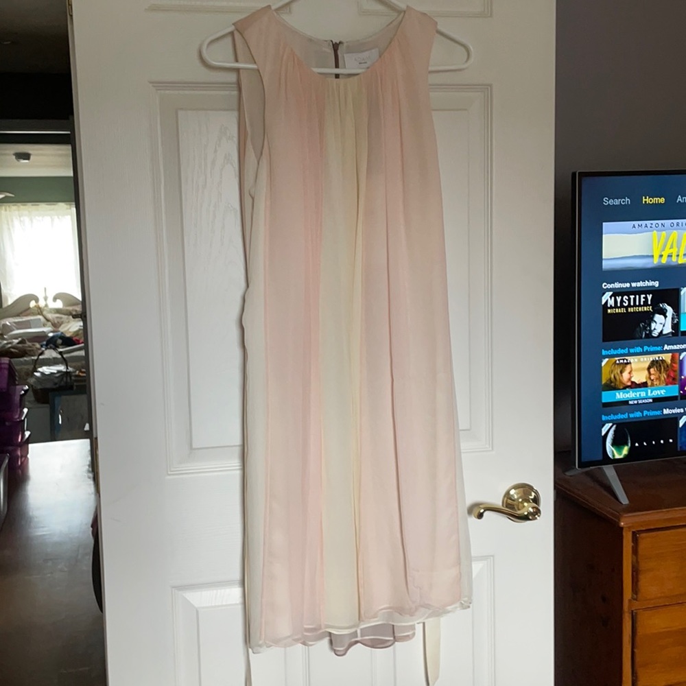 NWT Adam Lippes Ombré Blush/Cream Dress